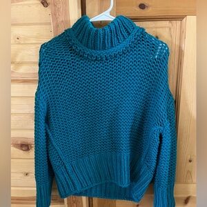 Free People Turquoise sweater